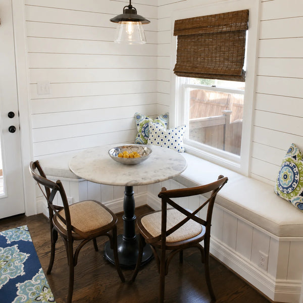 Custom L-Shape Window Seat Cushions — Corner Window Bench, Any Size