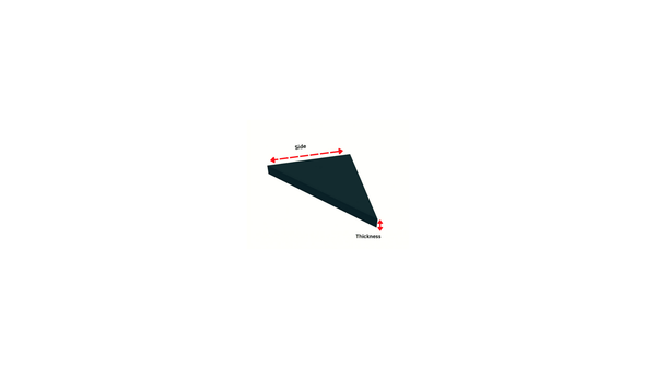 Equilateral triangle custom cushion – exact fit for corner or triangular seat