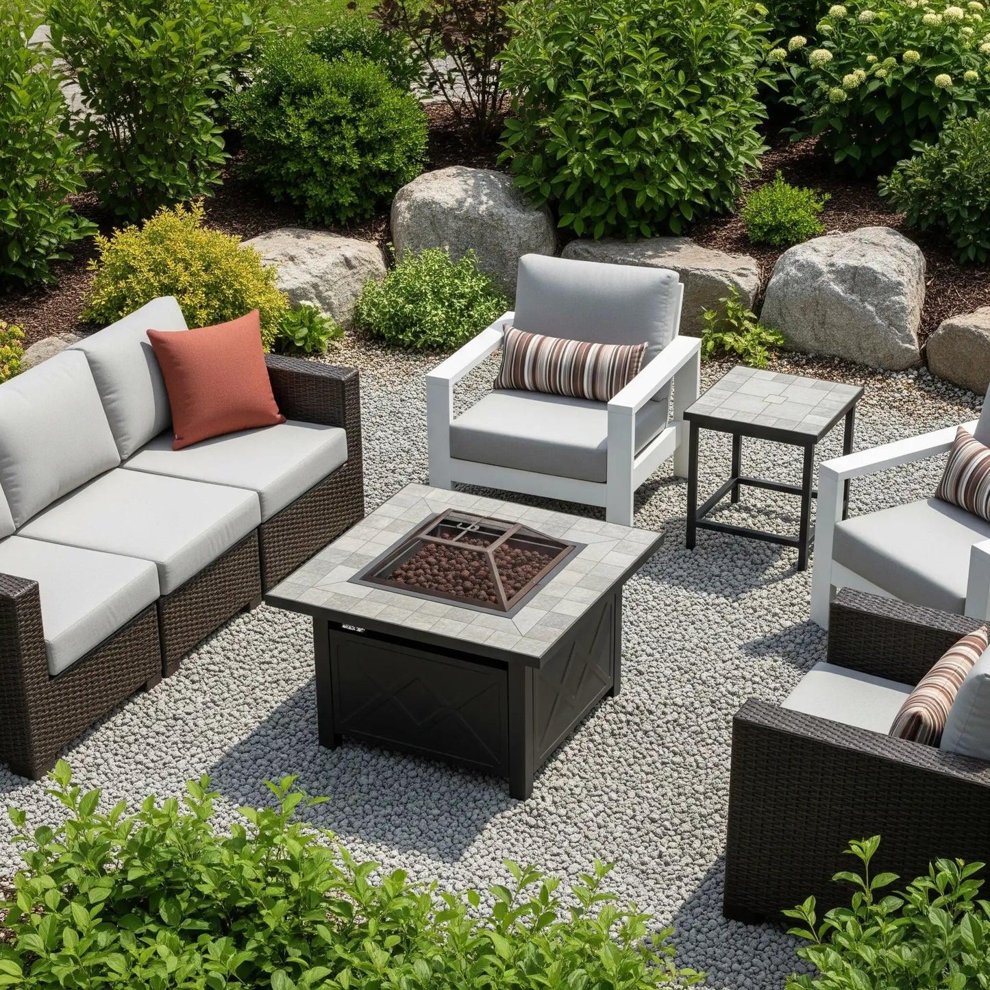 Square Custom Cushions for Outdoor Furniture