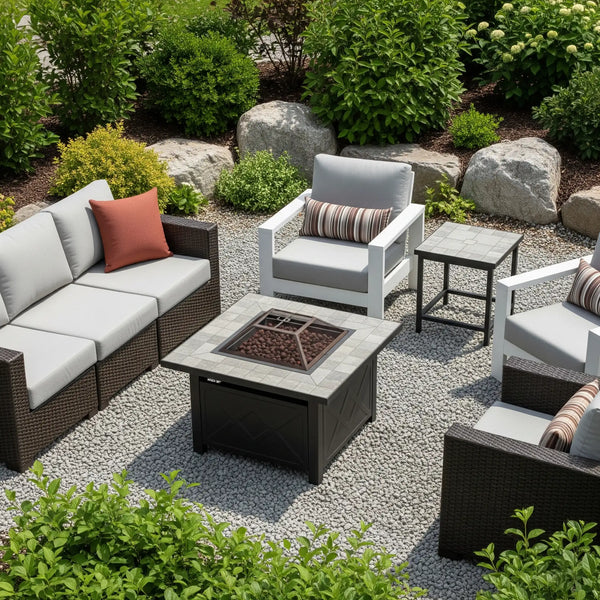 Square custom cushions for outdoor furniture – exact size weather-resistant patio seat pad