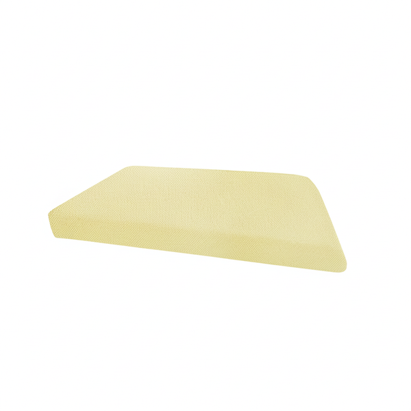 Custom trapezium bench cushion – angled sofa seat pad for bay window or sofa
