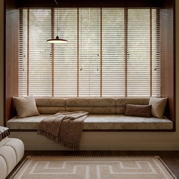 Custom window seat cushion cover – tailored fit for any window bench size