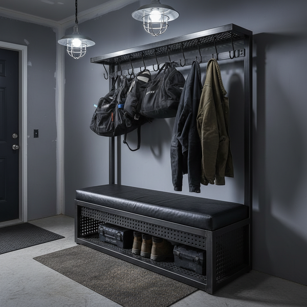 Luxurious patterned bench cushions on an outdoor patio in Canada