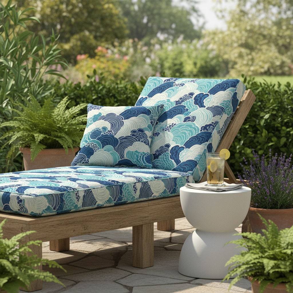 Cushion Covers for Outdoor Furniture in vibrant colors, showcasing texture and design.