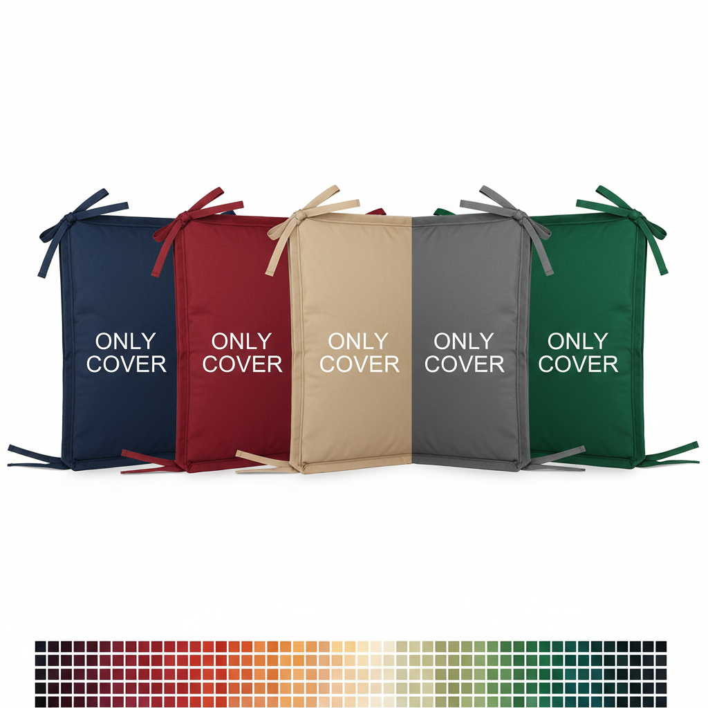 Custom Covers for Cushions in vibrant colors showcasing a soft texture on a stylish bench.