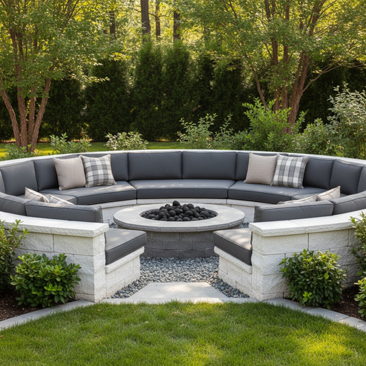 A Custom L - Shape Cushion for Boats featuring a marine-grade fabric, designed for comfort and style.