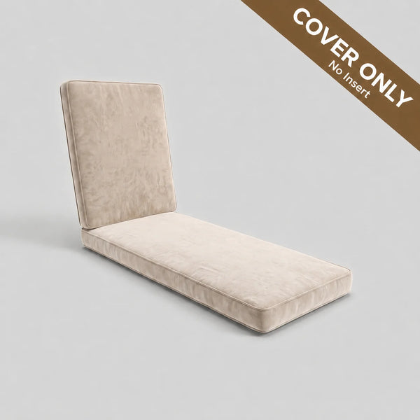 Custom chaise lounge cushion cover replacement – outdoor fabric exact size | USCUSHION