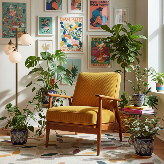 Deep seat chair cushions in rich navy blue and forest green