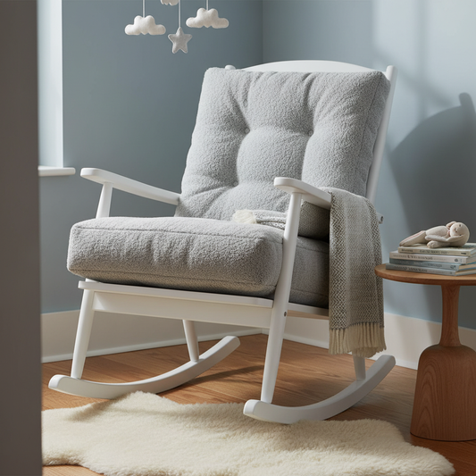 Replacement cushions for patio furniture in navy and green patterns.