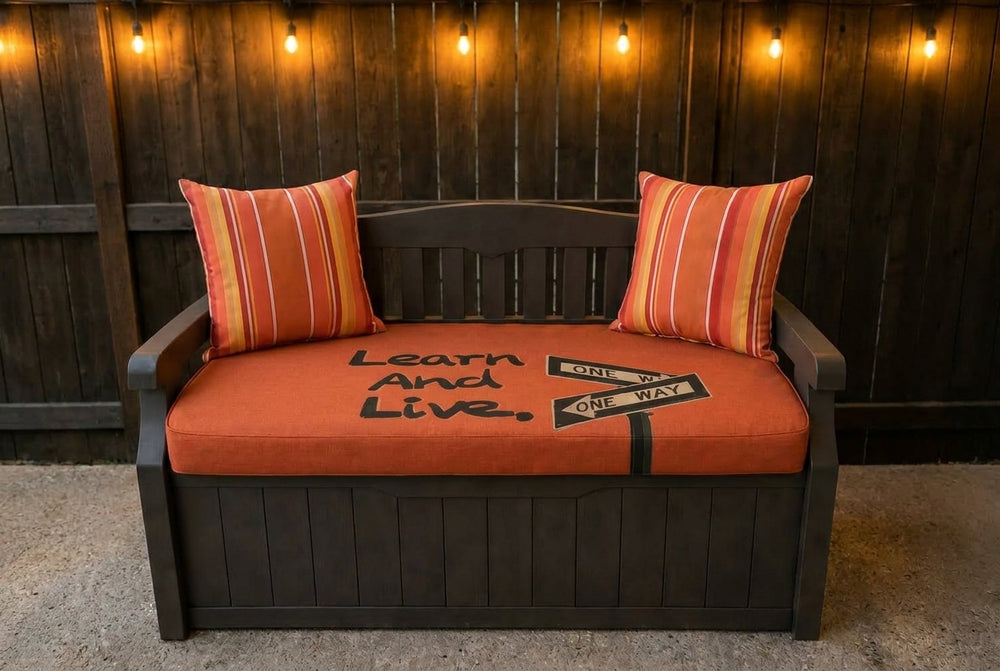 Custom printed cushion example