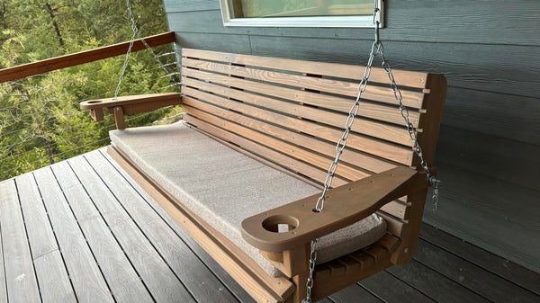 custom print bench cushion