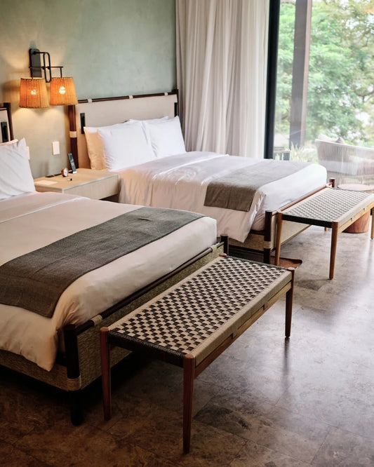 Printed Bench Cushions for Hotel Lobbies, Guest Rooms, and Corporate Reception Areas