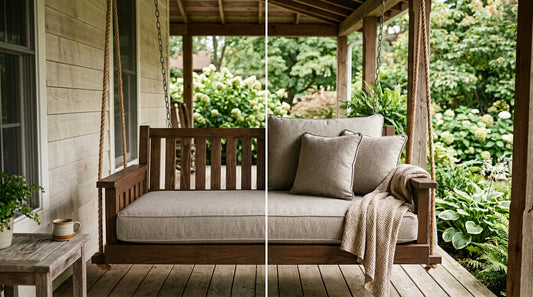 Custom Porch Swing Cushions: How to Get Deep Seat Comfort That Actually Fits