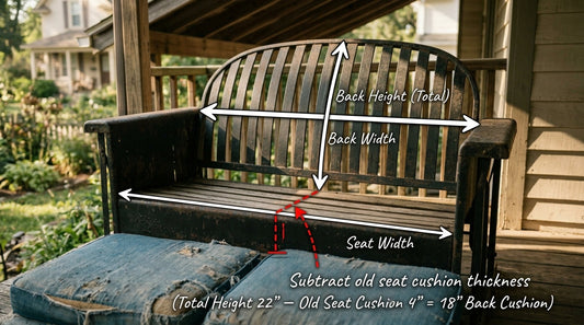 2026 How to Measure Your Glider or Porch Swing for Custom Cushions (Step-by-Step)
