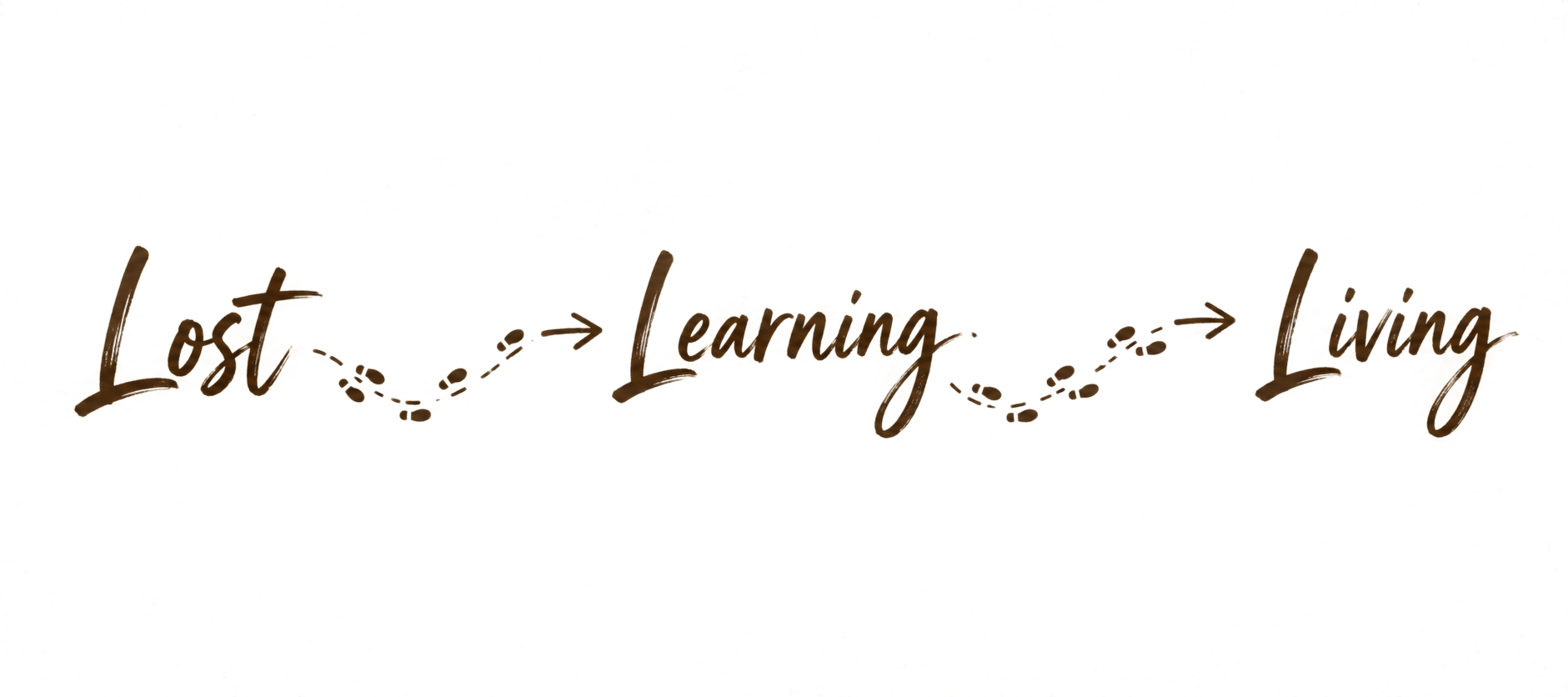 Lost Learning Living print pattern