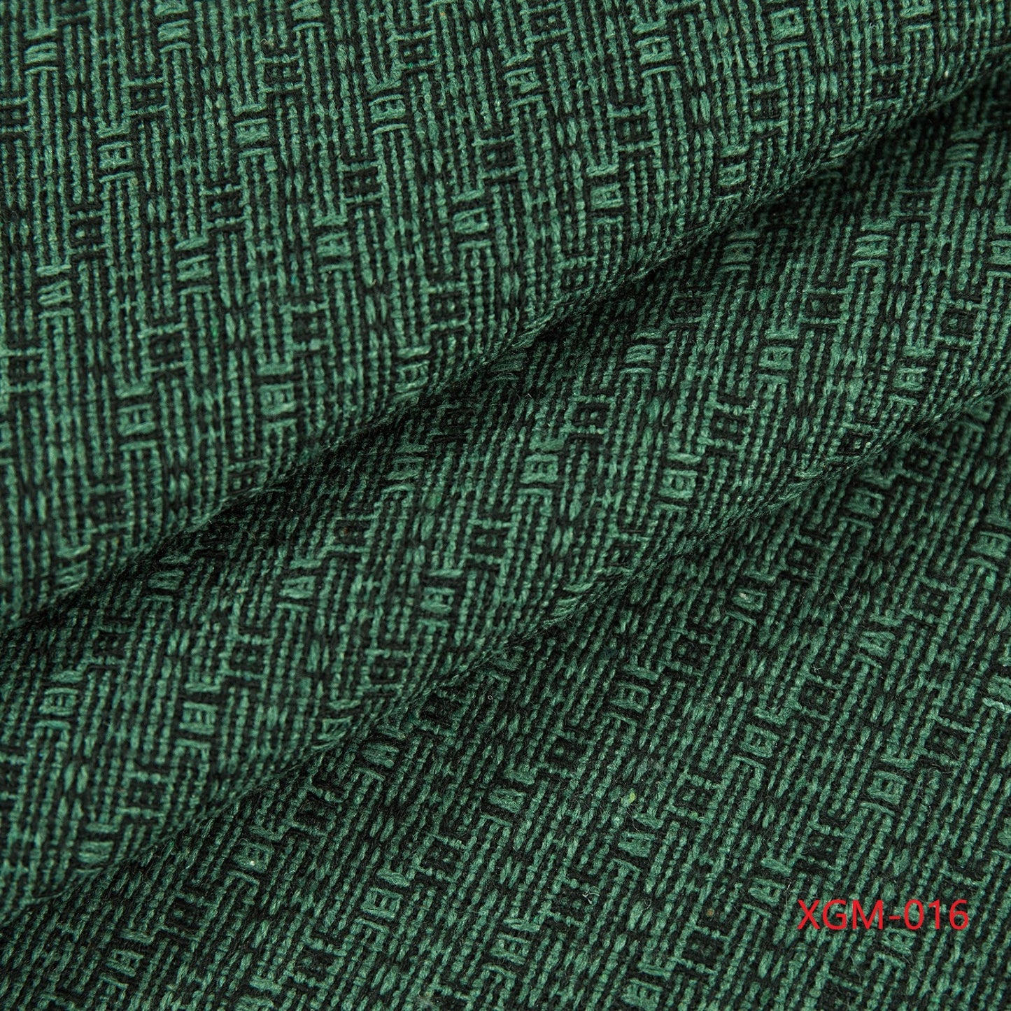 Bouclé Wool XG-03 – Dark Green cushion fabric swatch | USCUSHION