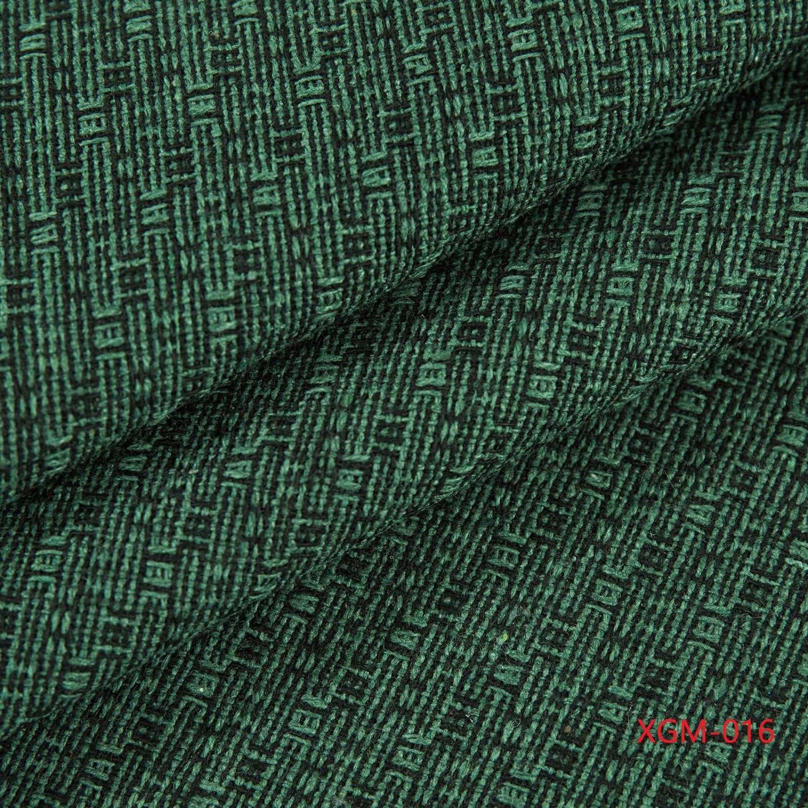 Bouclé Wool XG-03 – Dark Green cushion fabric swatch | USCUSHION