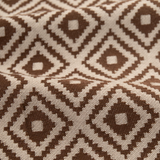 Geometric Fabric JH-07 – Brown cushion fabric swatch | USCUSHION