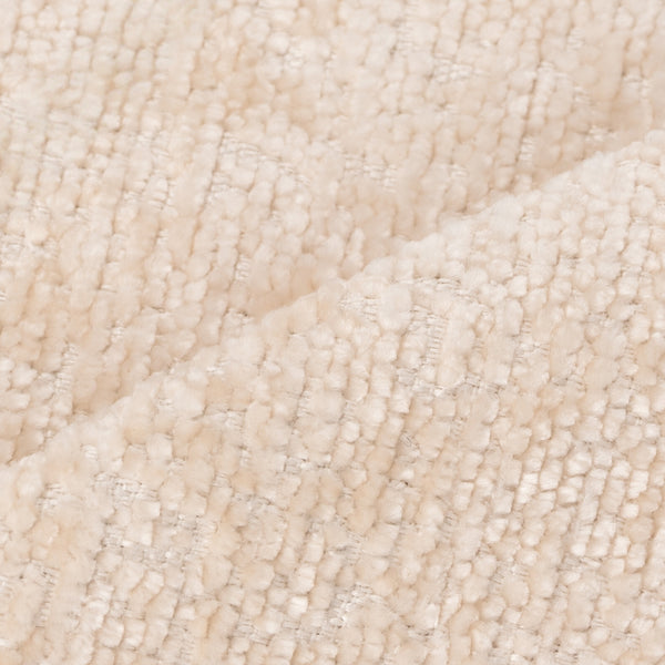 Chenille XN-06 – Ivory cushion fabric swatch | USCUSHION