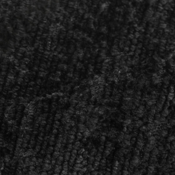 Chenille XN-04 – Black cushion fabric swatch | USCUSHION