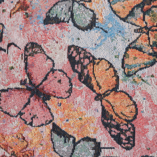 Floral Fabric FF-02 – Multi Pink cushion fabric swatch | USCUSHION