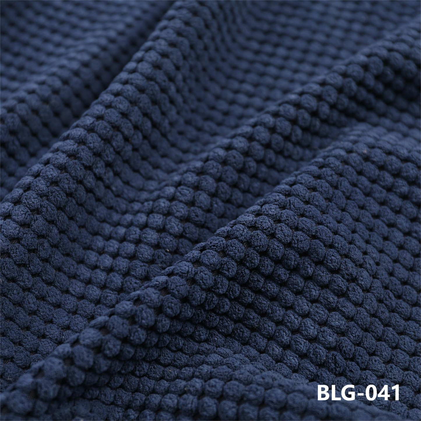 Boucle BL-03 – Dark Blue cushion fabric swatch | USCUSHION