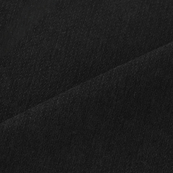 Brushed Polyester DL-13 – Black cushion fabric swatch | USCUSHION