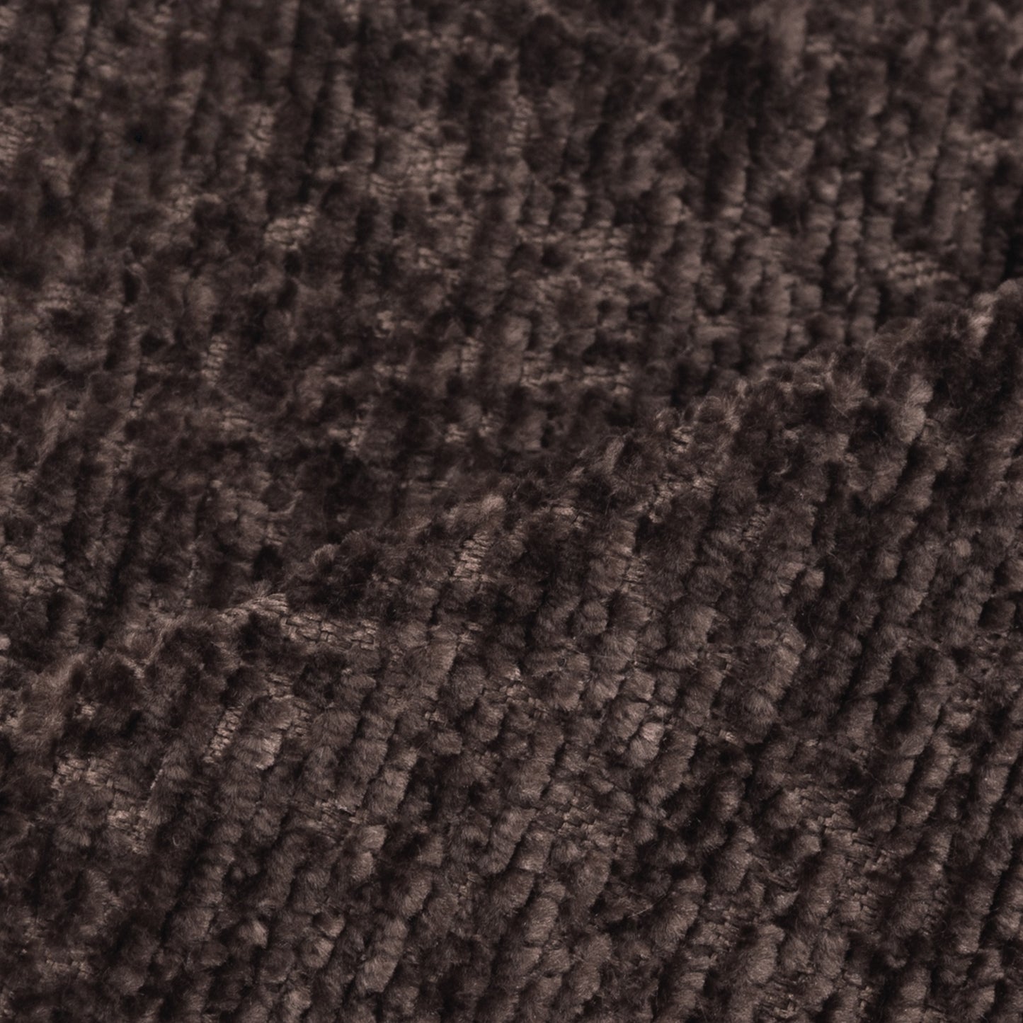 Chenille XN-03 – Dark Brown cushion fabric swatch | USCUSHION
