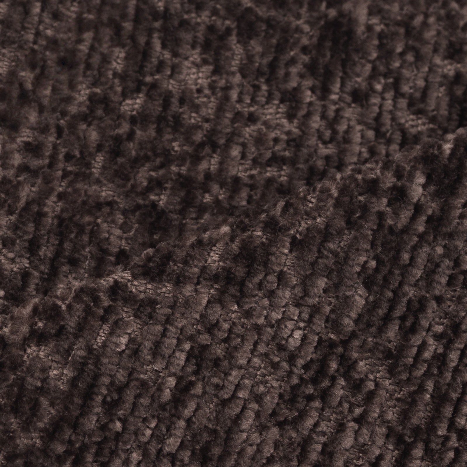 Chenille XN-03 – Dark Brown cushion fabric swatch | USCUSHION