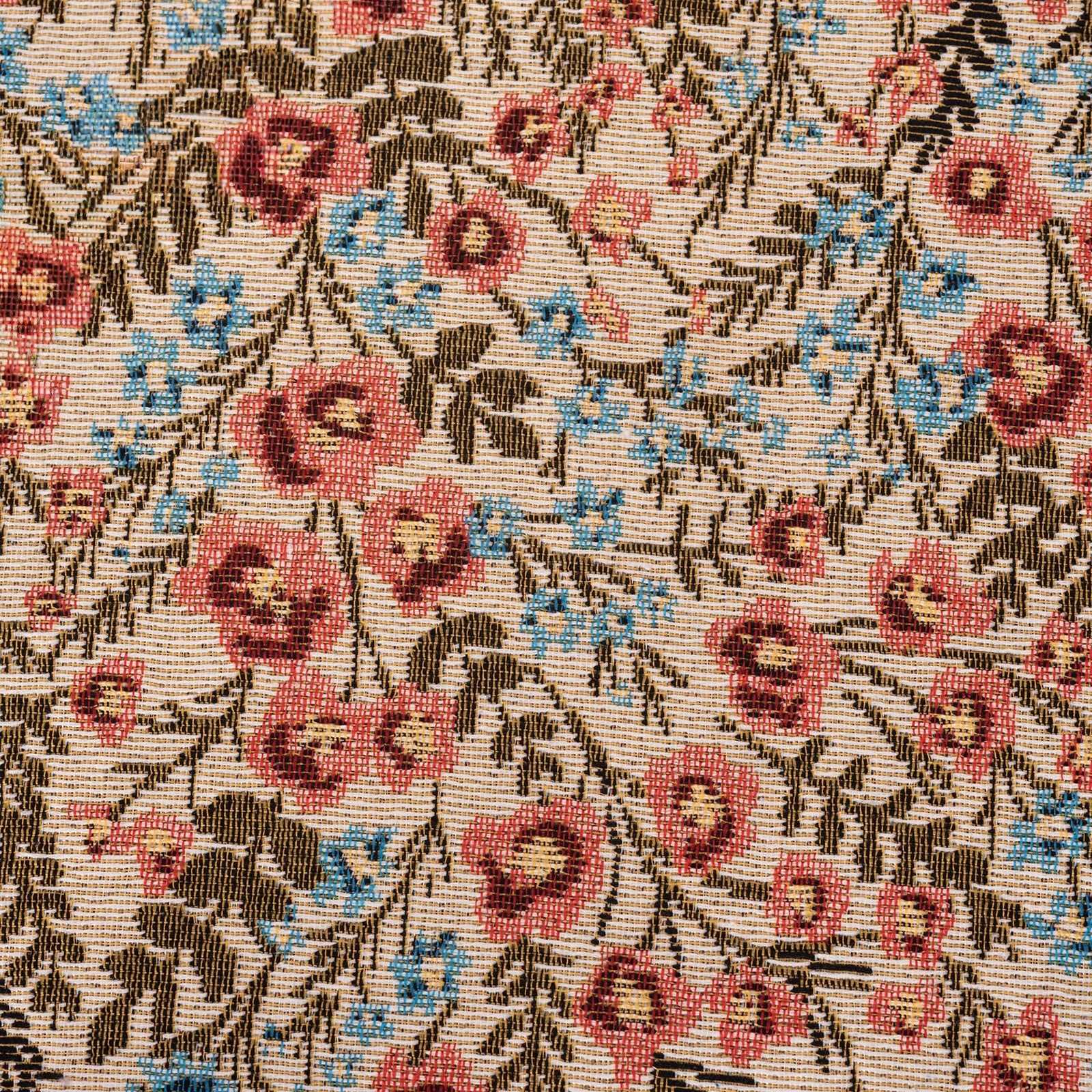 Printed Fabric MN-02 – Multi Red cushion fabric swatch | USCUSHION