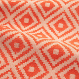 Geometric Fabric JH-04 – Coral Red