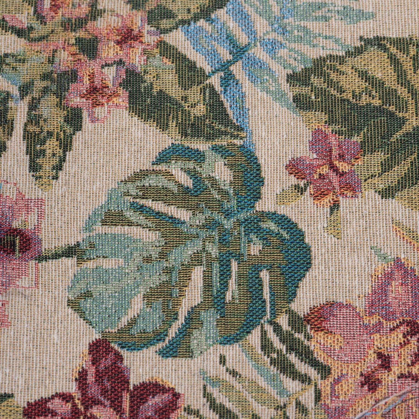 Floral Fabric FF-05 – Multi Green cushion fabric swatch | USCUSHION