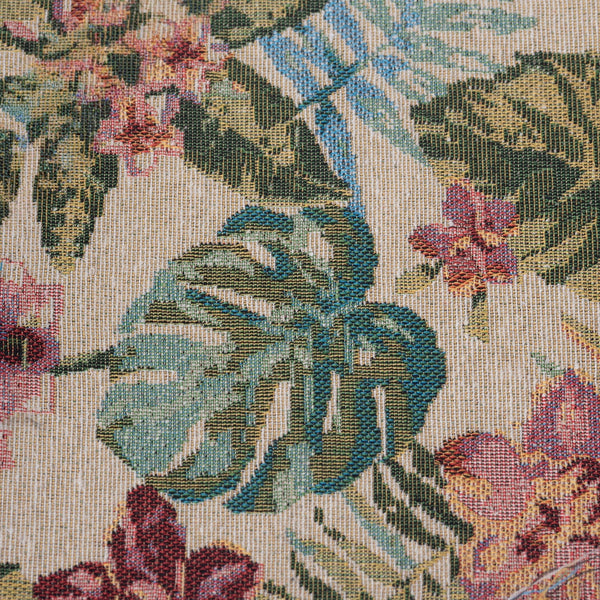Floral Fabric FF-05 – Multi Green cushion fabric swatch | USCUSHION