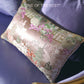 Chinese cloud brocade pillow cover cherry pink with insert 30x50cm