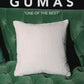 White faux fur pillow with insert 45x45cm