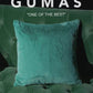 Teal faux fur pillow with insert 45x45cm
