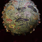 Sage green satin jacquard round pillow cover with insert 45cm