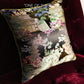 Chinese cloud brocade pillow cover black with insert 45x45cm