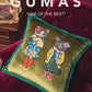 Embroidered velvet cat pillow with insert variant