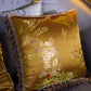 Vintage floral brocade pillow Chinese jacquard style no insert variant