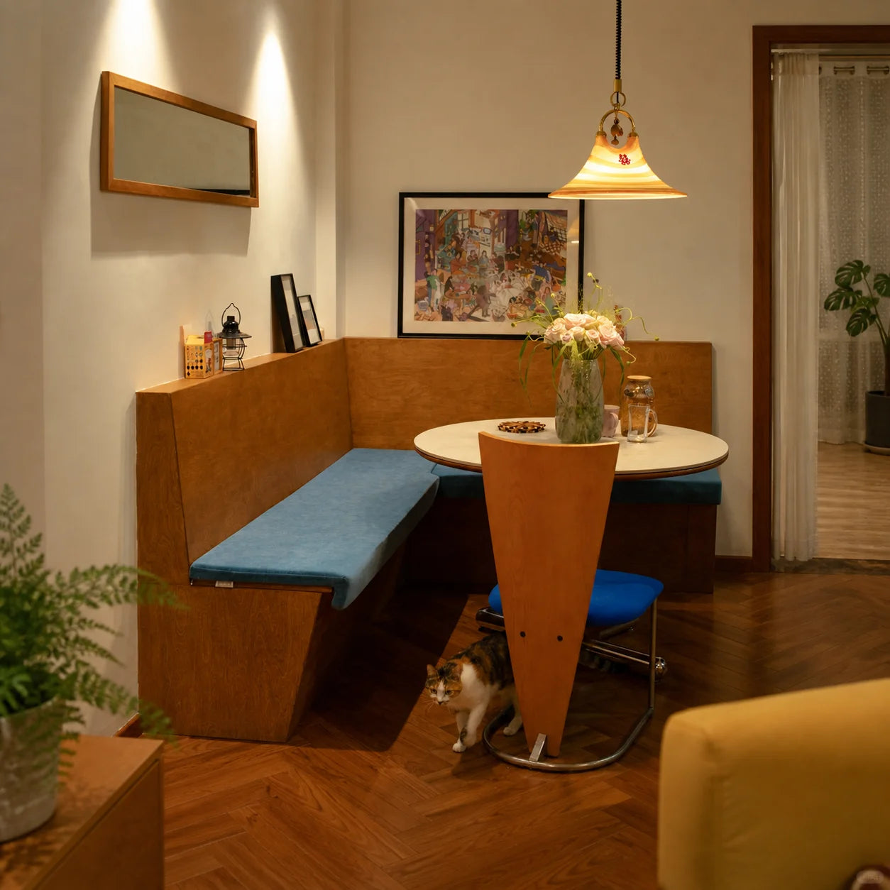 Indoor banquette cushions