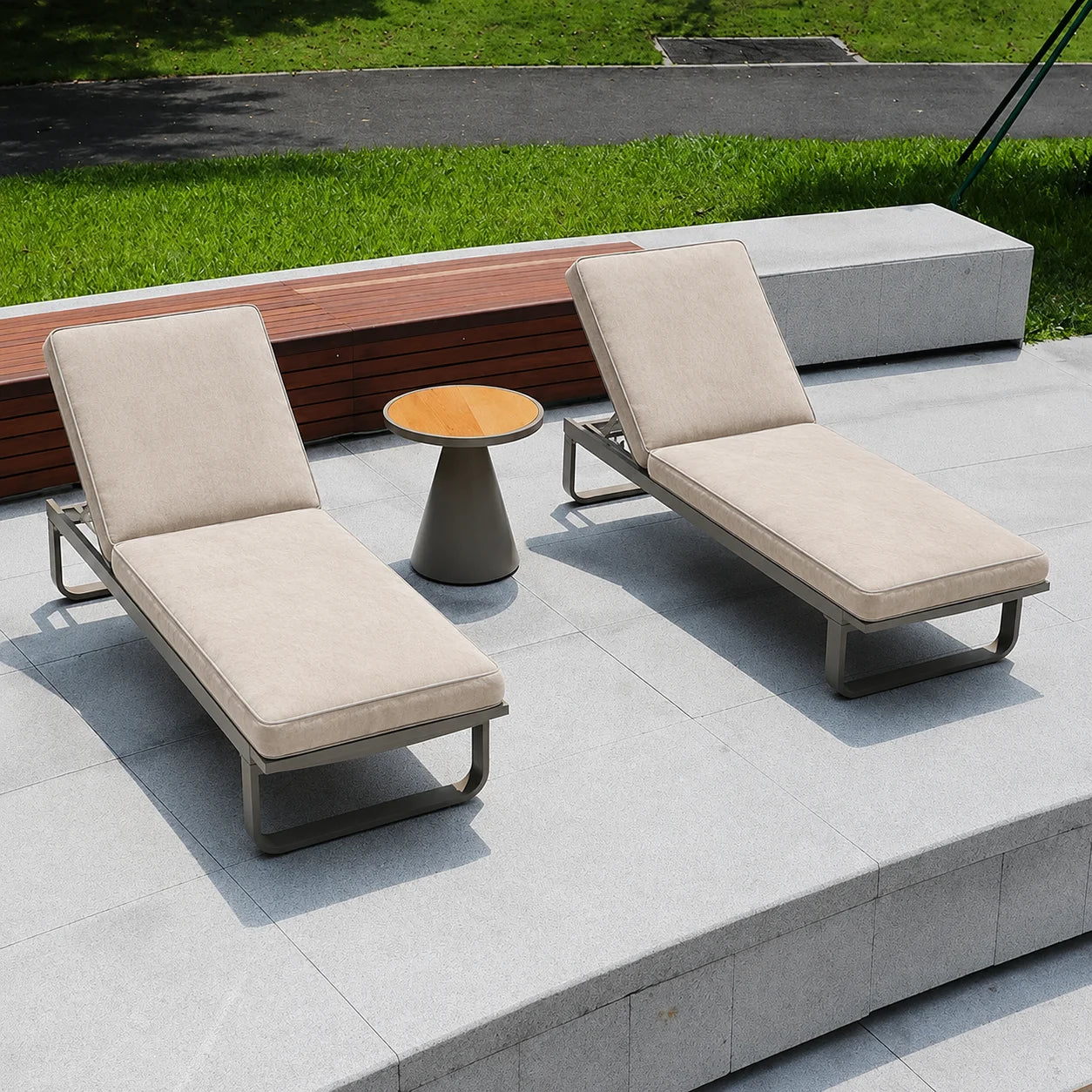 Chaise Cushion Cover Replacement — Custom Size & Fabric