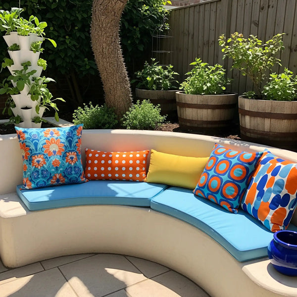 Custom cushions for outdoor bench and furniture – exact size & fabric | USCUSHION