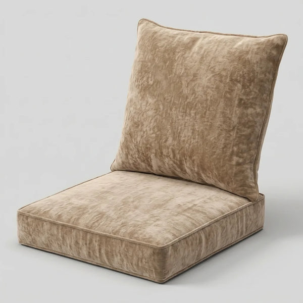 Custom Deep Seat Cushions — Seat & Back Pillow Set, Indoor Outdoor