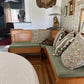 Custom L-Shape Cushion with Angled Corners — Any Size & Fabric