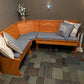 Custom L-Shape Cushion with Angled Corners — Any Size & Fabric