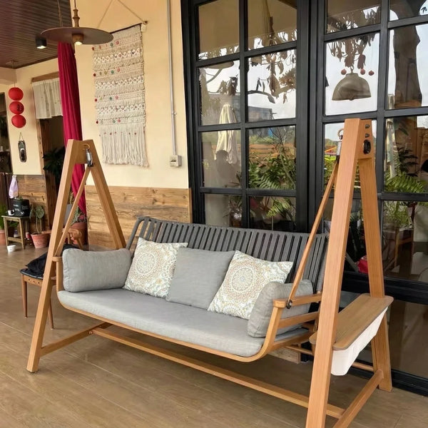 Porch Swing Cushion Cover Replacement — Custom Size & Outdoor Fabric