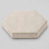 Custom Hexagonal Ottoman Cushion — Replacement Seat Cushion, Any Size & Fabric