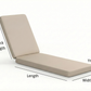 Chaise lounge cushion length measurement guide – how to measure for custom size