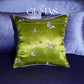 silk embroidered butterfly accent pillow living room